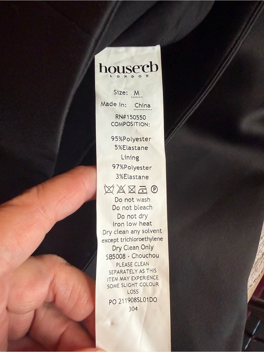 House of CB Chouchou Black Satin Asymmetric Mini Dress - Size M - Picture 10 of 13